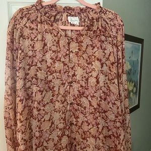 Anthropologie long sleeve blouse.  Worn 2-3 times